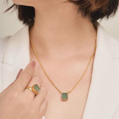 Senja Necklace Green Aventurine
