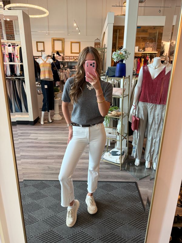 Delaney Short-Sleeve Sweater
