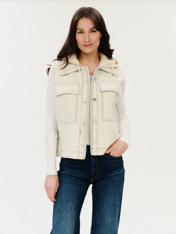 Tommie Vest With Detachable Knit Hood