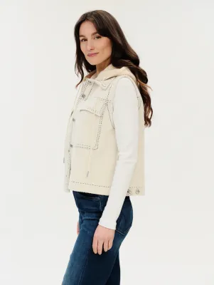Tommie Vest With Detachable Knit Hood