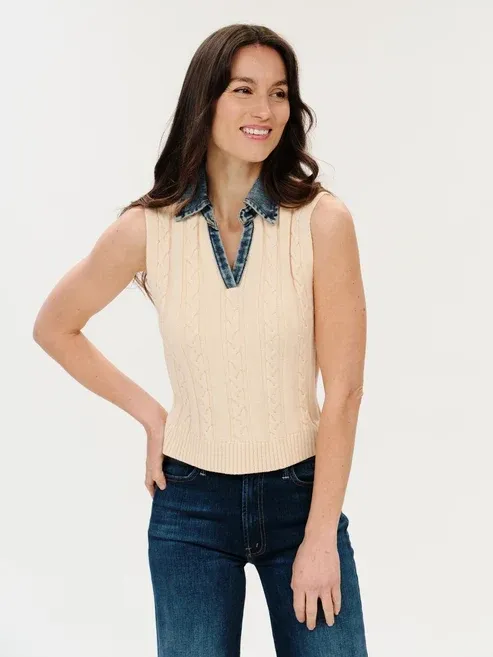 Monica Mix Media Vest