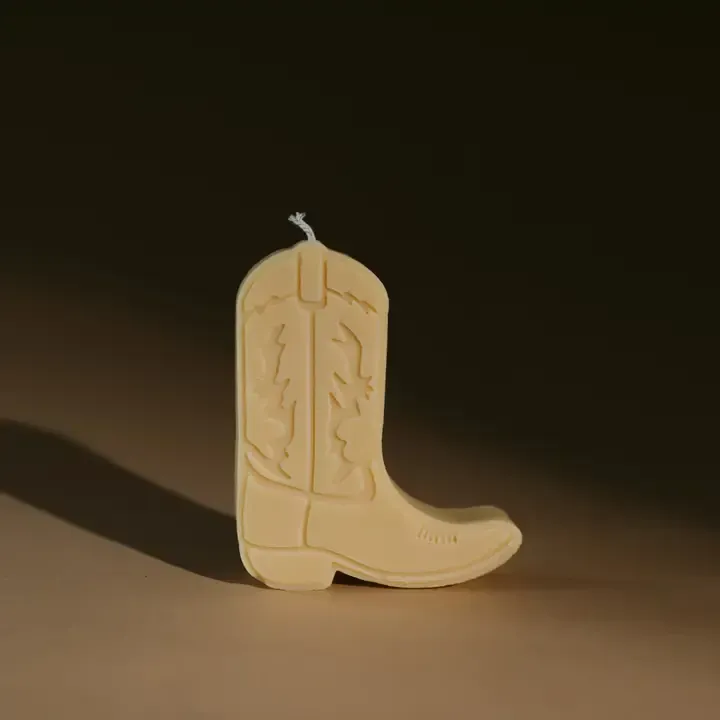 Cowboy Boot Candle