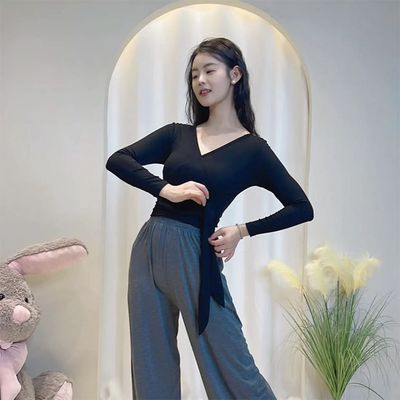 Ballet Body Training Clothes Adult Women&amp;#039;s Latin Dance Clothes Long Sleeve Modern Dance Gymnastics Clothes Chinese Classical Top