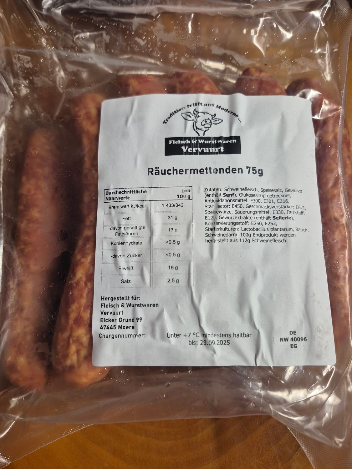 Vervuurt’s Klassiker-Box – 4 Ringe Fleischwurst, 20 Frankfurter, 10 dicke Mettwürste