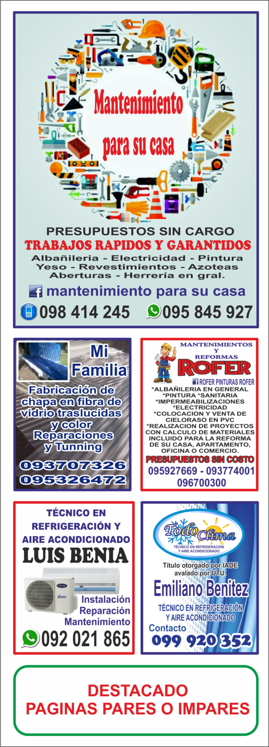 DESTACADO EN TODAS LAS PAGINAS PARES O IMPARES