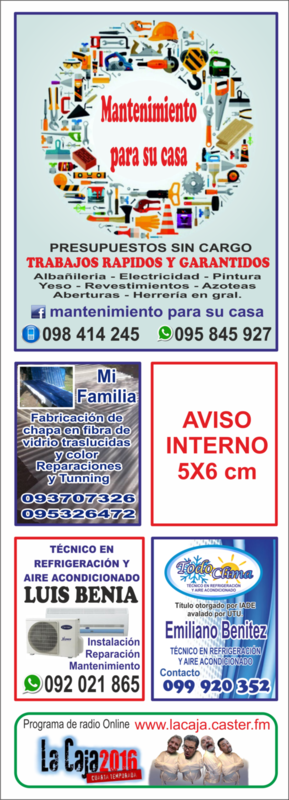 AVISO INTERNO DE 5X6cm