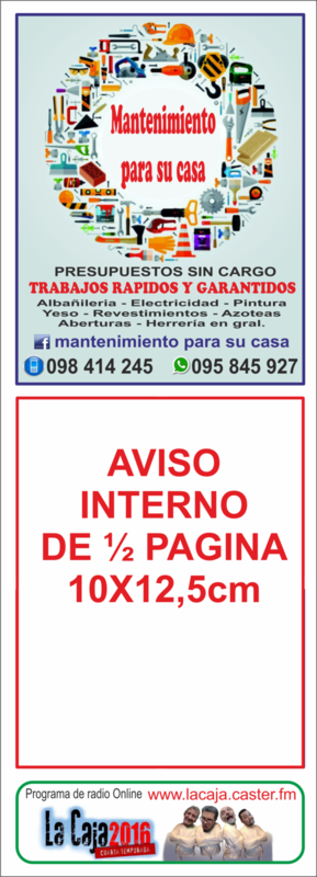 AVISO DE 1/2 PAGINA INTERNO DE 10X 12,5cm