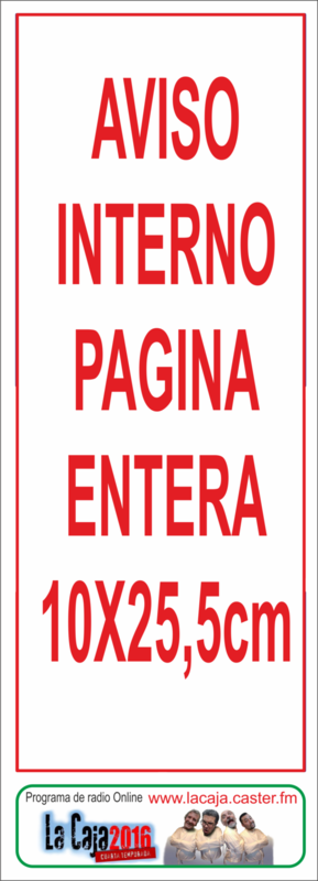 AVISO PAGINA ENTERA DE 10X25,5cm (POPULAR)