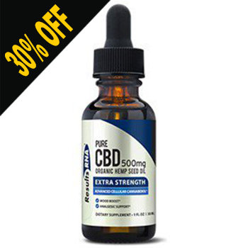 PURE HEMP OIL 500MG EXTRA STRENGTH by Results RNA (Discount at Checkout)