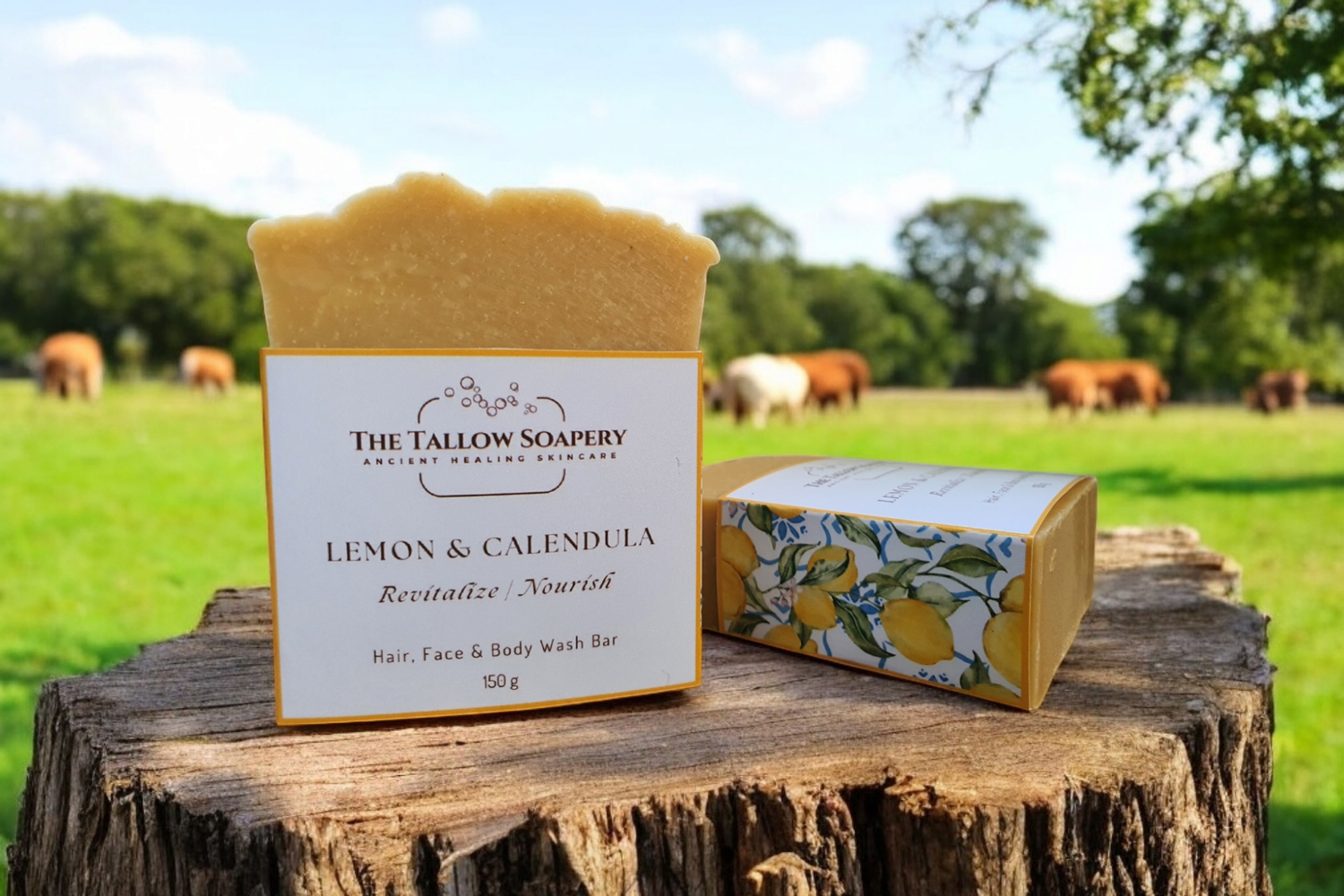 Lemon &amp; Calendula: Face &amp; Body Bar