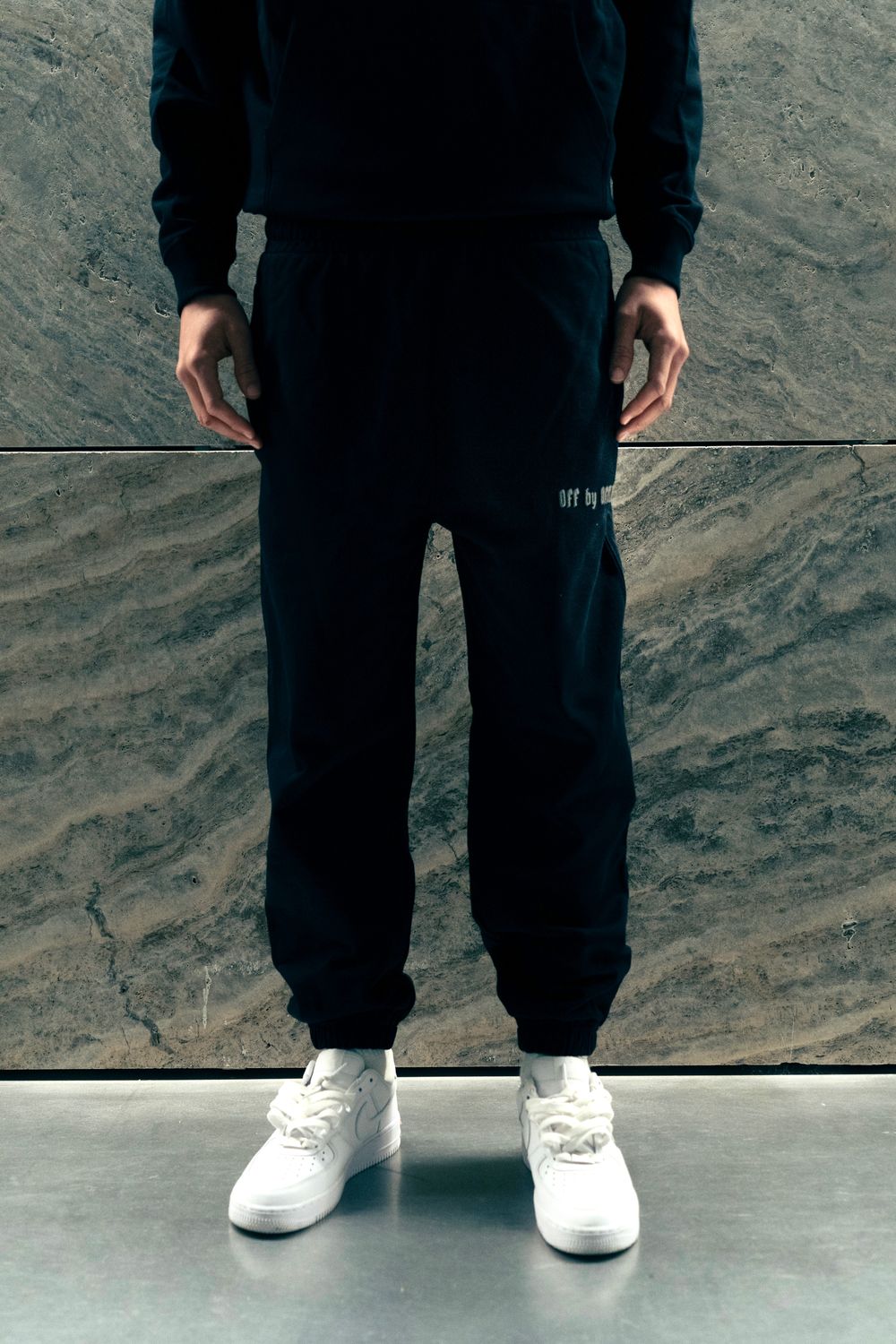 The ARTY Jogger Black 3D PUFF Print