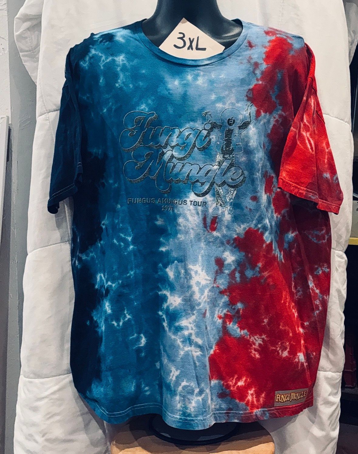 SIR 3XLarge Unisex Tie Dye Red/Navy Blue 1978