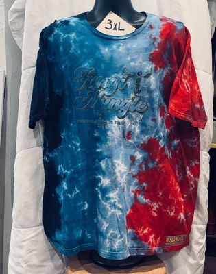 SIR 3XLarge Unisex Tie Dye Red/Navy Blue 1978
