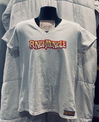 SIR Backdrop White Large Ladies V-Neck