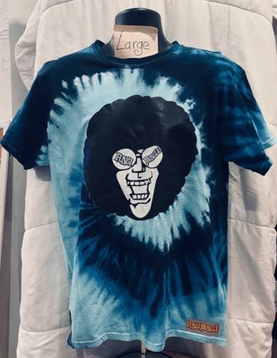 SIR Large Unisex Tie Dye Navy Blue/Baby Blue Frocephus