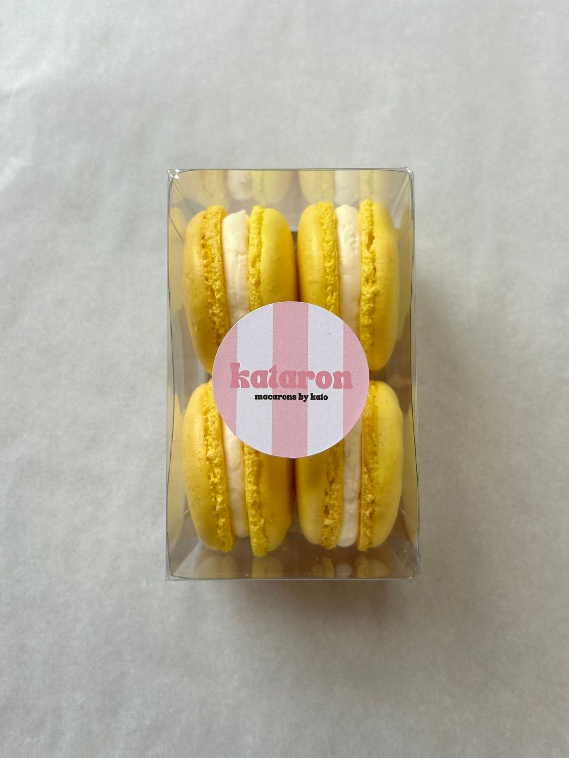 Citroen - doosje van 4 macarons