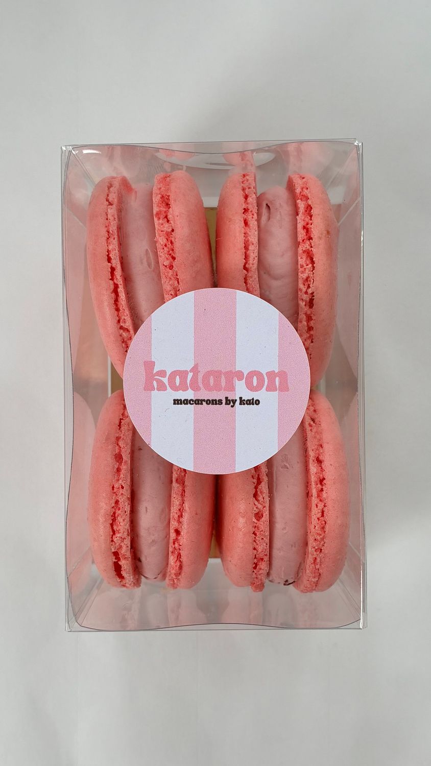 FRAMBOOS - doosje met 4 macarons FRAMBOOS - doosje met 4 macarons