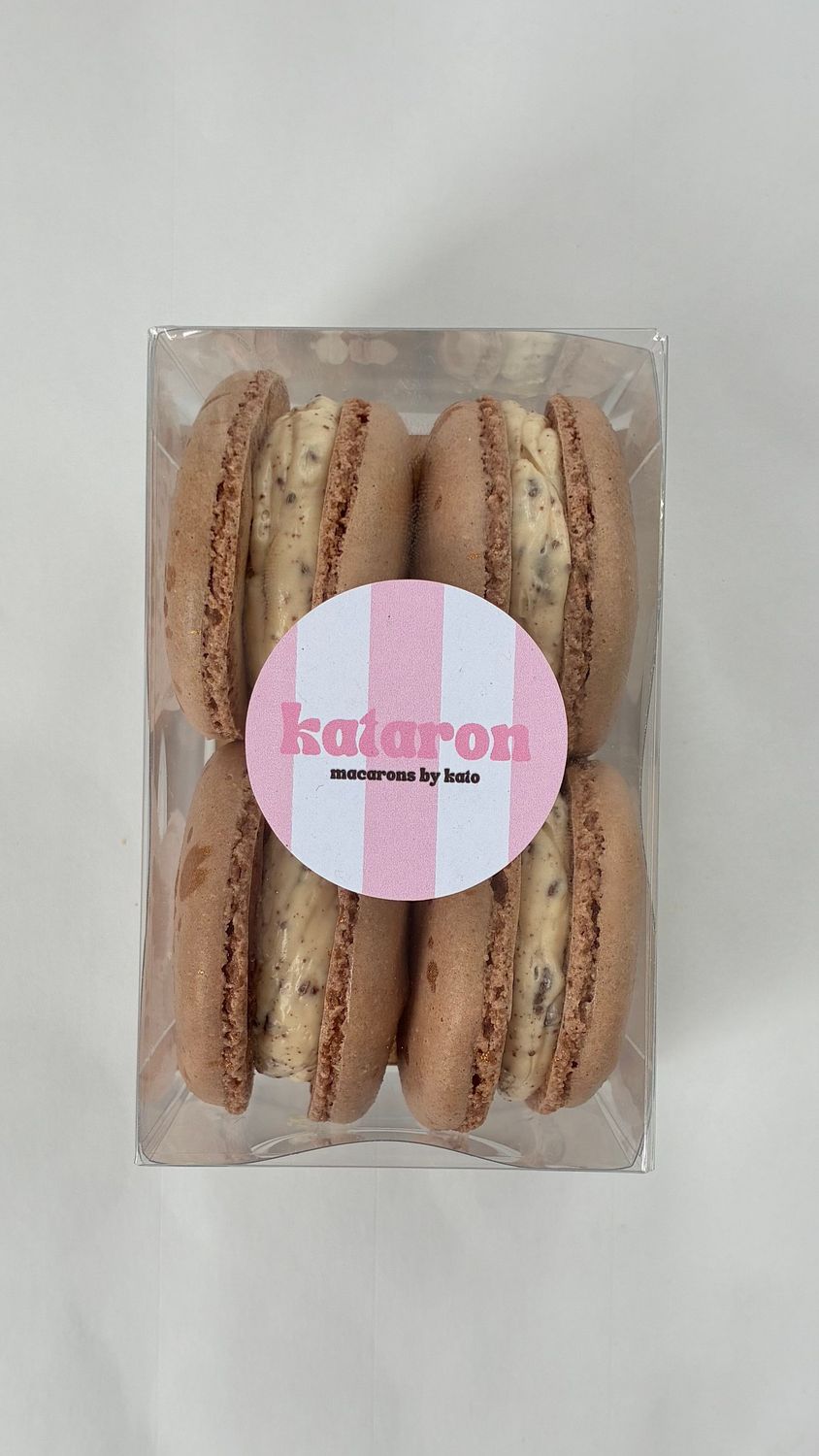 STRACIATELLA - doosje met 4 macarons STRACIATELLA - doosje met 4 macarons