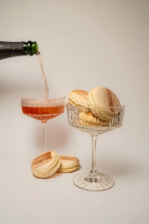 Champagne - doosje van 4 macarons