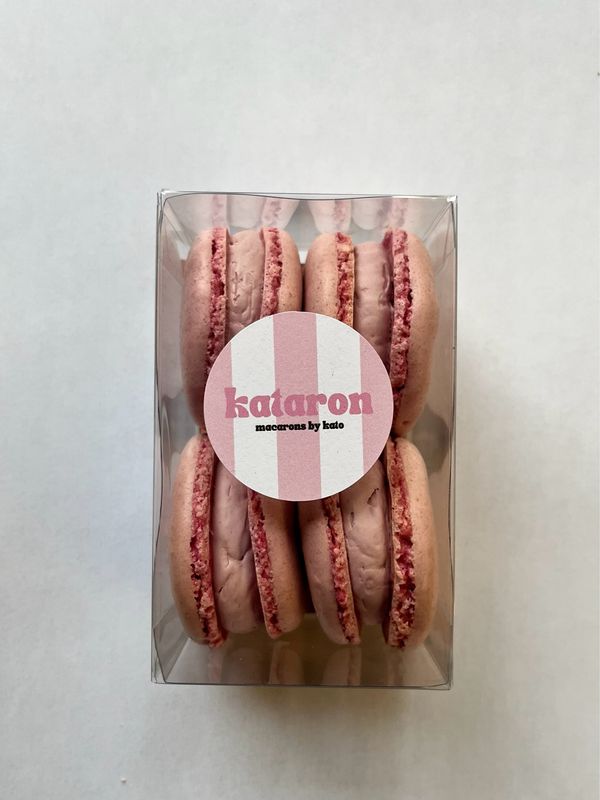 Kers - doosje van 4 macarons