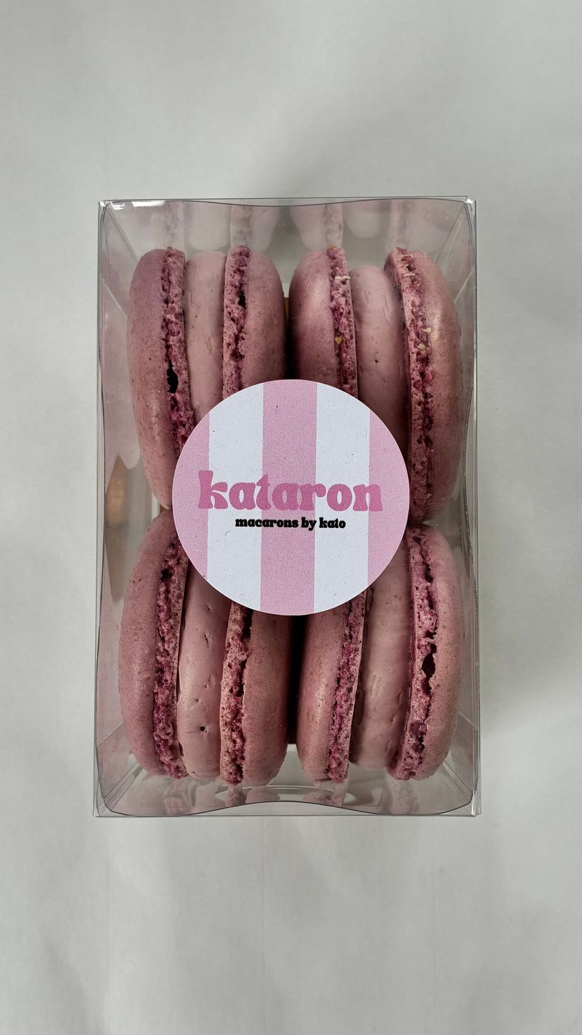 KERS - doosje van 4 macarons KERS - doosje van 4 macarons