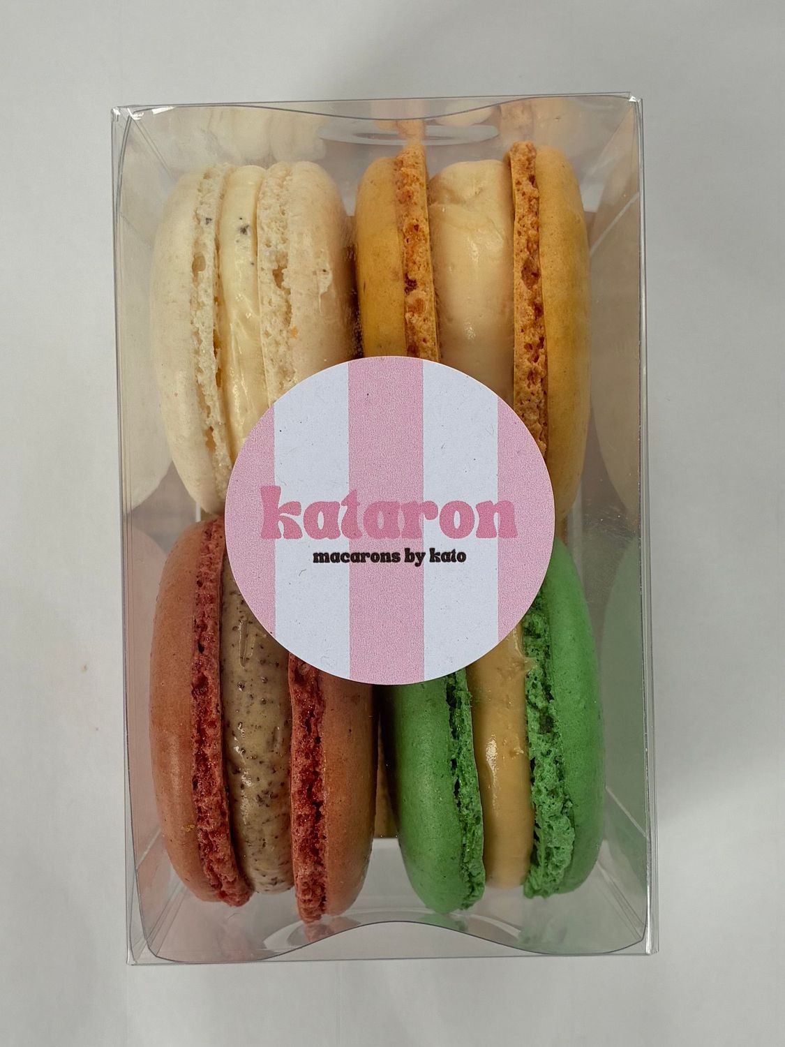 CLASSICS - doosje van 4 macarons CLASSICS - doosje van 4 macarons