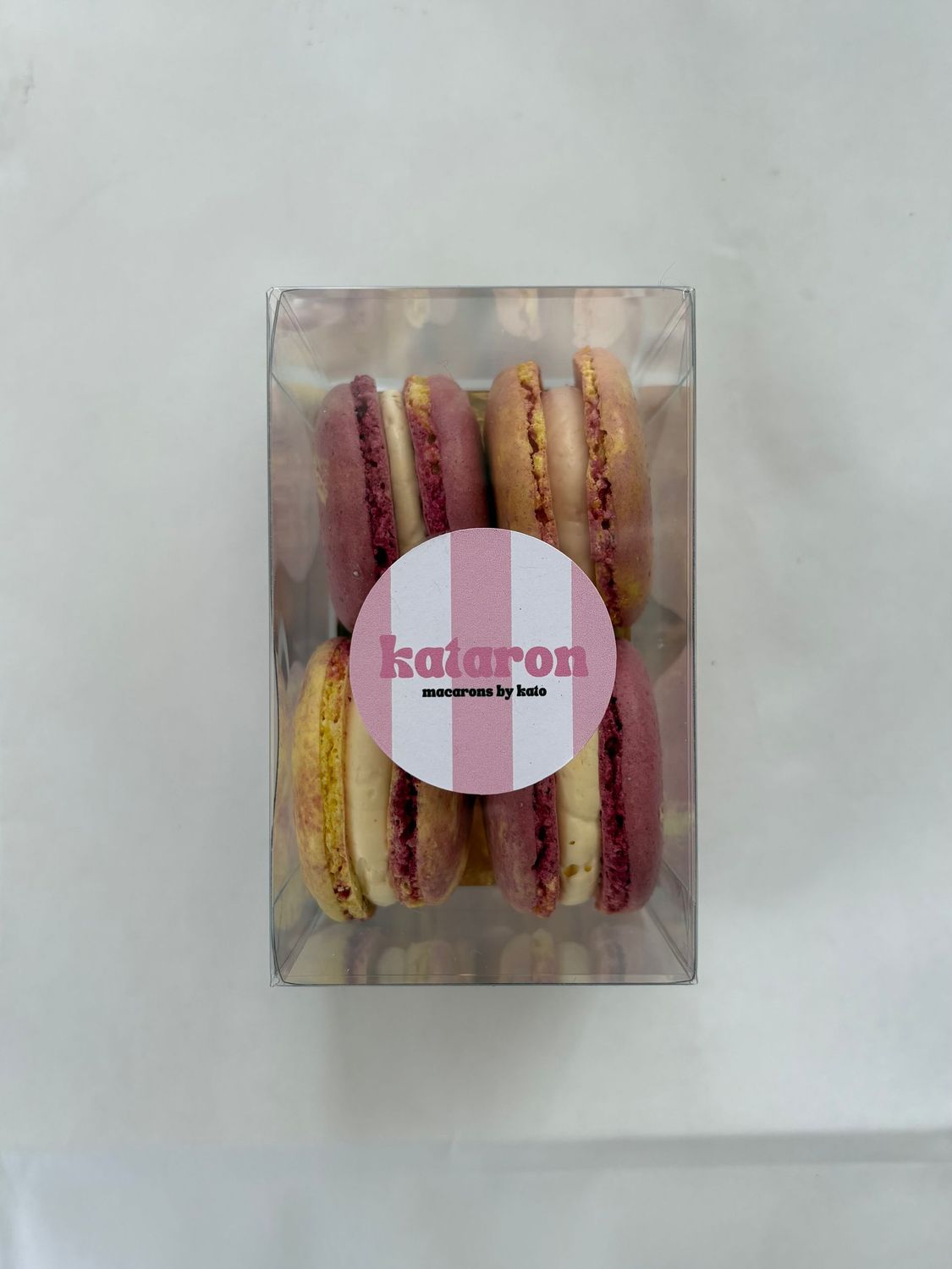 Passievrucht - doosje van 4 macarons