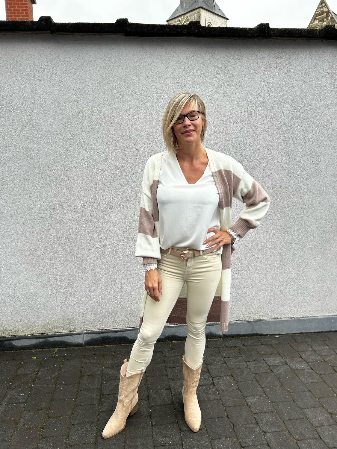 Gestreepte gilet