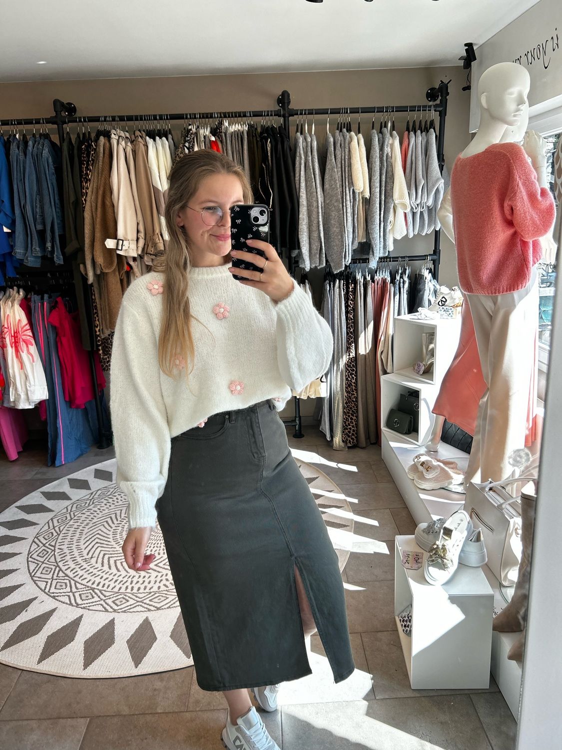 Jeans rok - Khaki