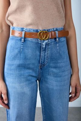 Toxik3 - Wide Leg met riem - Light blue