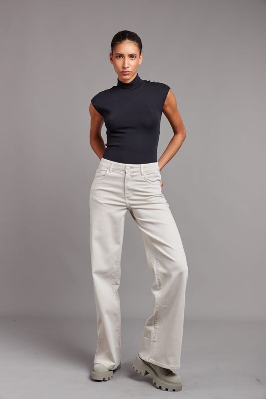 Toxik3 - Wide Jeans - Beige