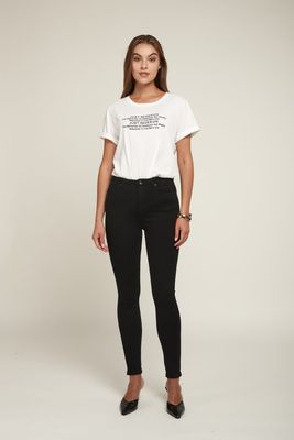 Toxik3 -High Waist skinny zwart