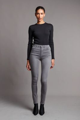 Toxik3 - High Waist skinny grey