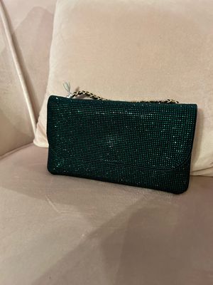 Glitter clutch - Groen