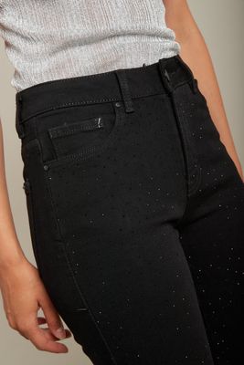 Toxik3 - Straight jeans strass - Zwart