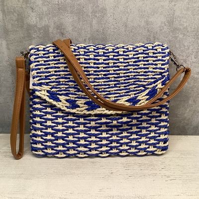 Cobalt blauw crossover handtas