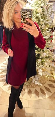 Oversized pull/ kleed - Bordeaux