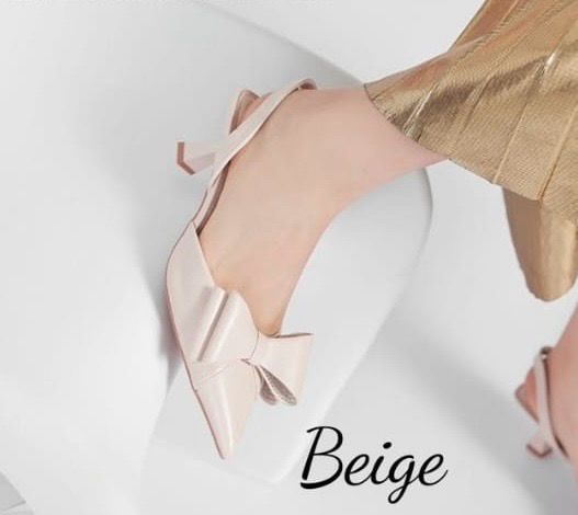 Go with the bow - beige