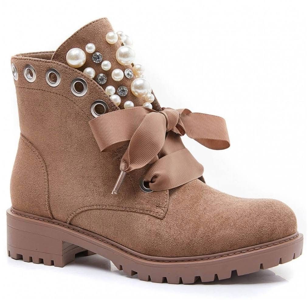 Pearly boots - beige