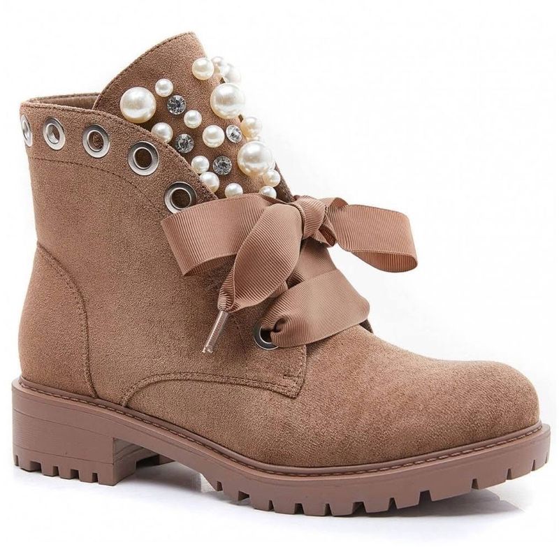 Pearly boots - beige