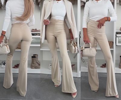 Jegging - Flared beige