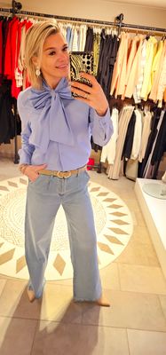 Hemd Elly - strik blauw