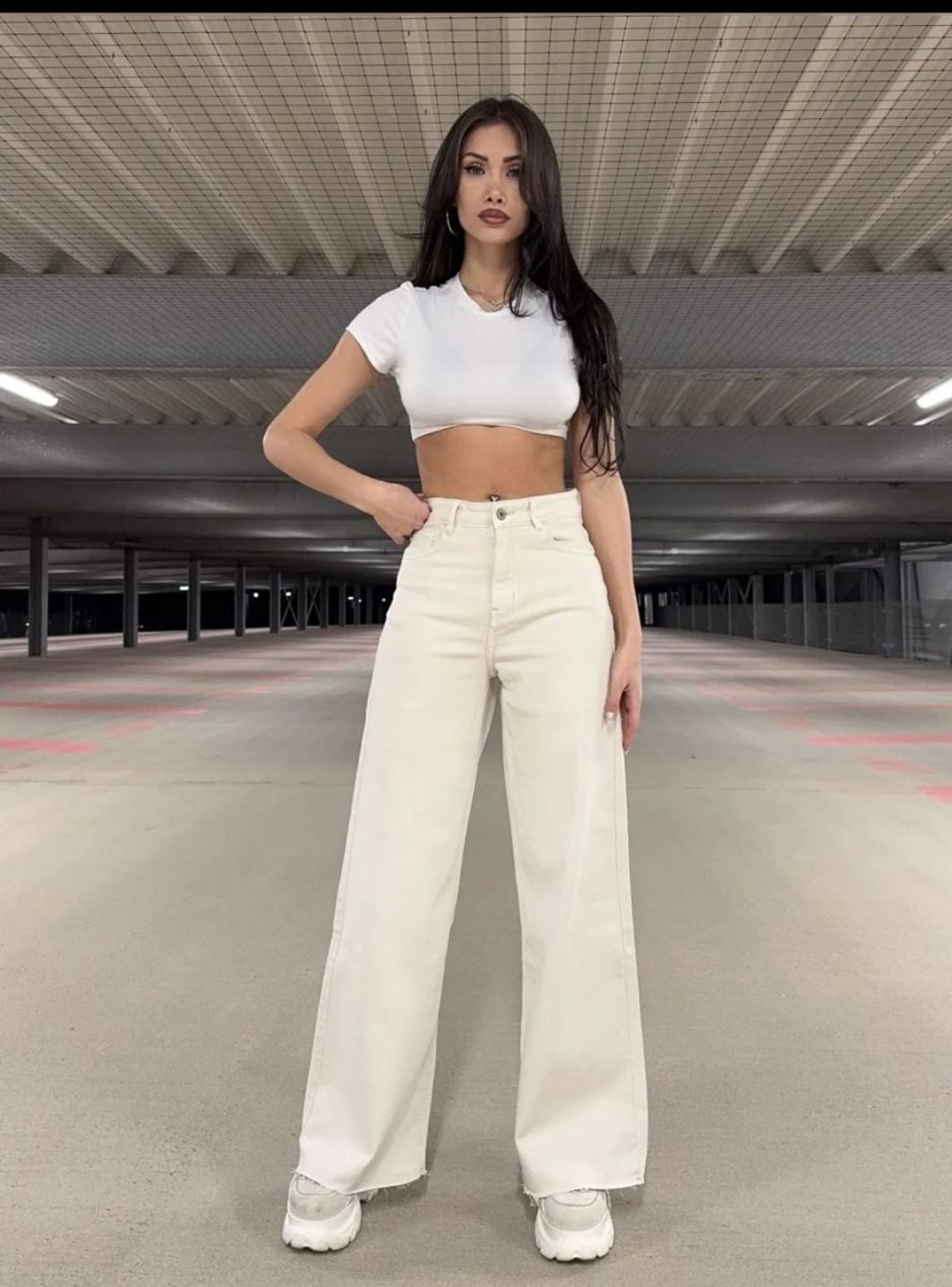 Redial - wide leg - Beige