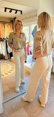 Redial - wide leg - Beige