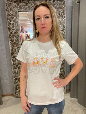 T shirt Love - Oranje
