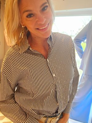 Blouse Lily strass - Zwart