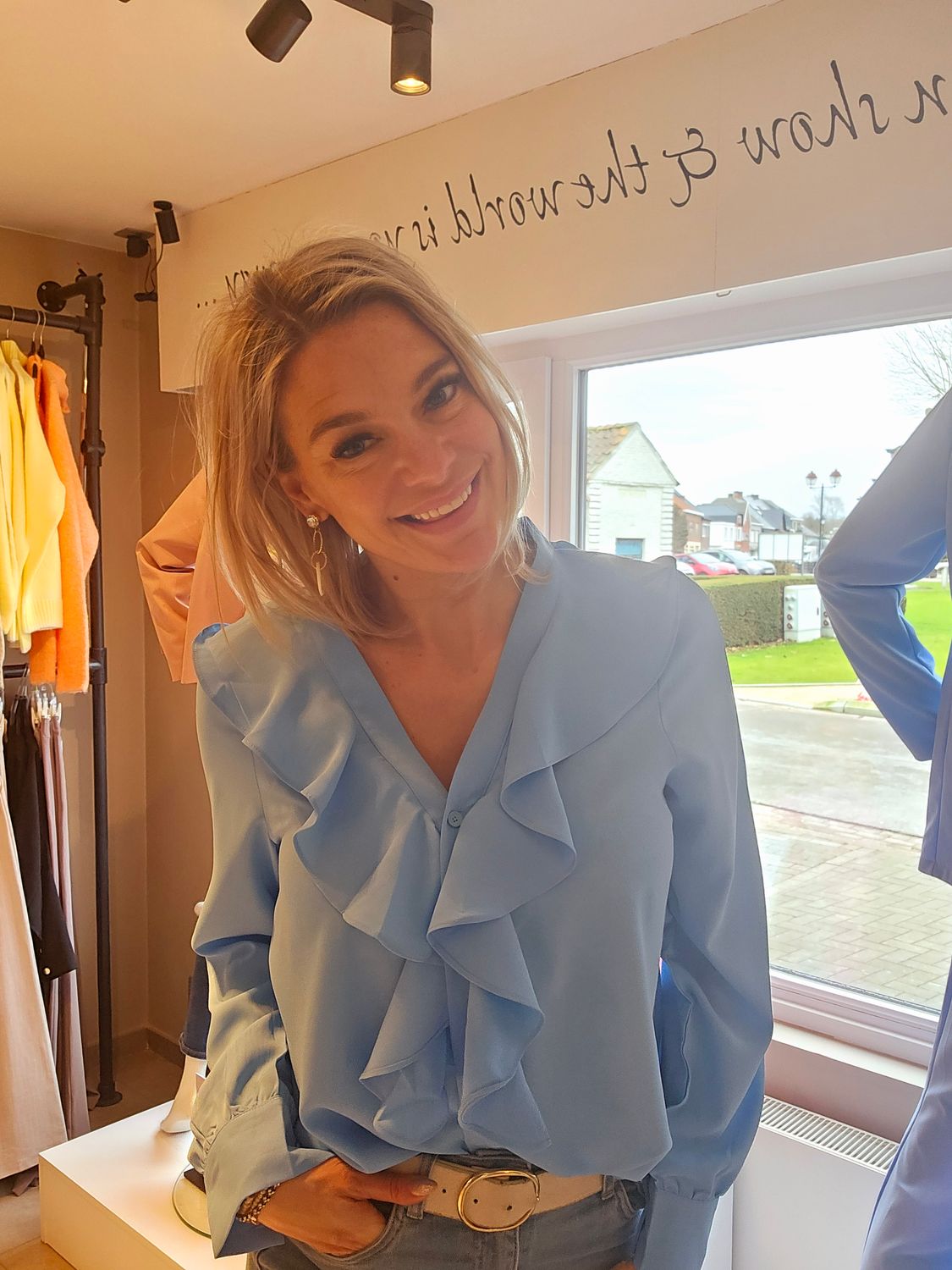 Blouse Eline - Blauw