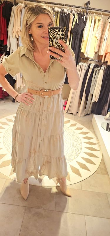 Kleed Annelore - Khaki