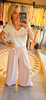 T- shirt Smile - Roze