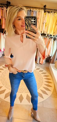 Blouse Ellis - Poederroze